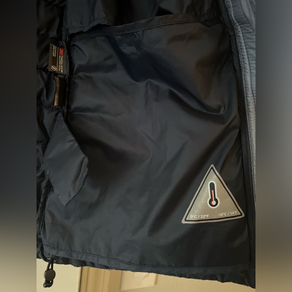 Blue Ombr Packable Puffer Jacket - image 4